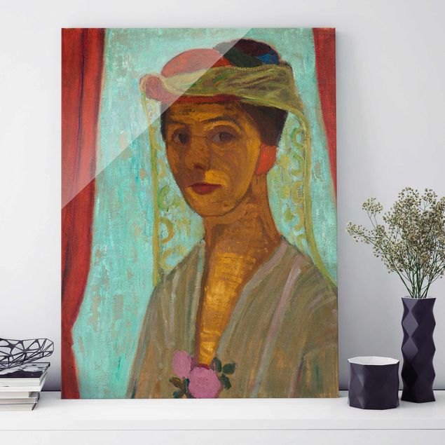 Kunst stilarter ekspressionisme Paula Modersohn-Becker - Self-Portrait with a Hat and Veil