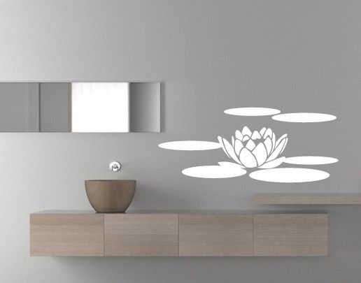 Wallstickers blomster No.UL68 water lily