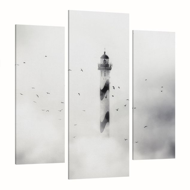 Billeder strande Lighthouse In The Fog