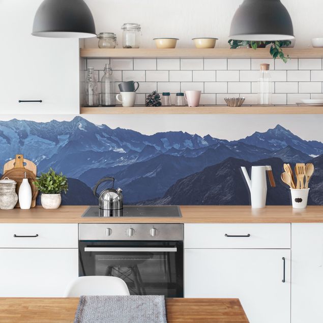 Køkken stænkplade Panoramic View Of Blue Mountains
