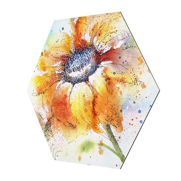Billeder orange Painted Sunflower