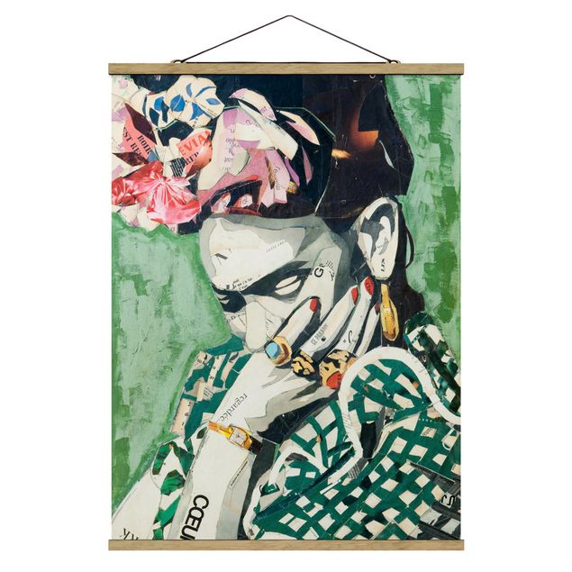 Billeder moderne Frida Kahlo - Collage No.3