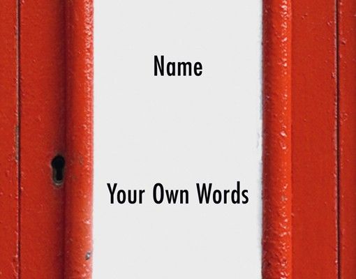 Wallstickers ordsprog No.580 Own Words Post Office