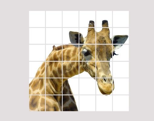 Flise klistermærker Curious Giraffe