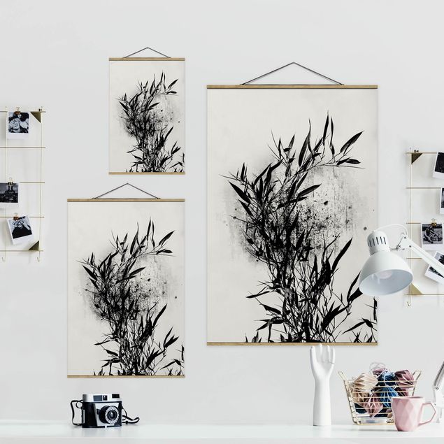 Billeder blomster Graphical Plant World - Black Bamboo
