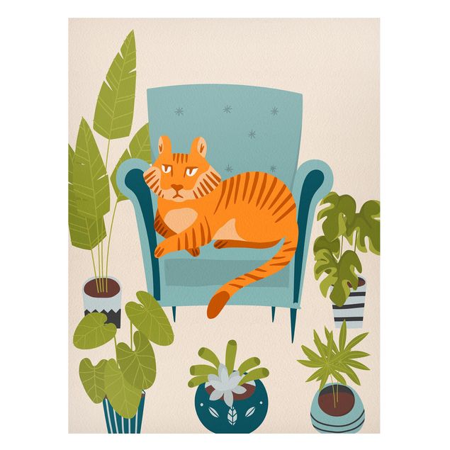 Billeder katte Domestic Mini Tiger Illustration