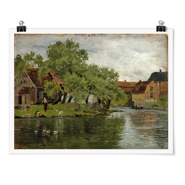 Kunst stilarter Edvard Munch - Scene On River Akerselven