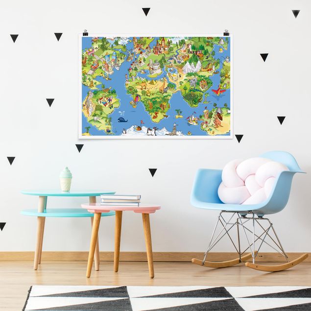 Billeder verdenskort Great and Funny Worldmap