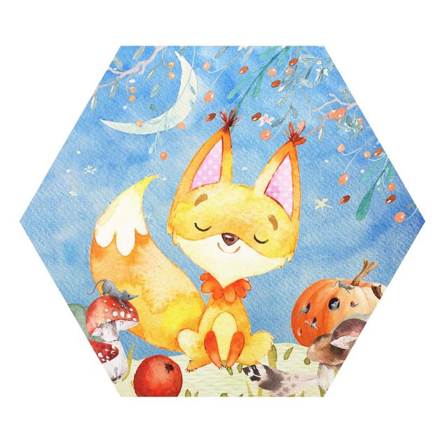 Forex Watercolor Fox In Autumn