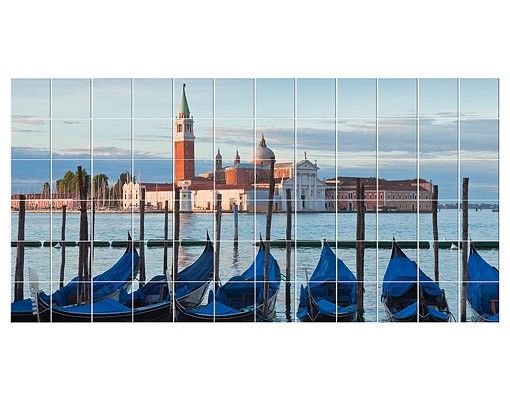 Flise klistermærker blå San Giorgio in Venice