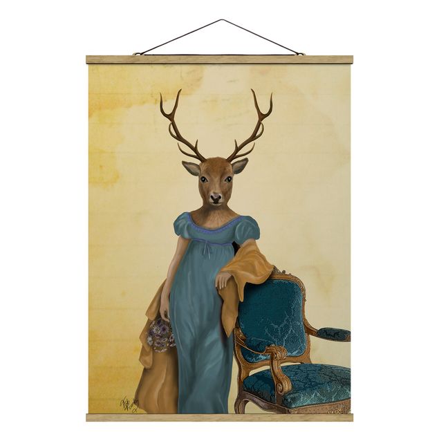 Billeder barok Animal Portrait - Deer Lady