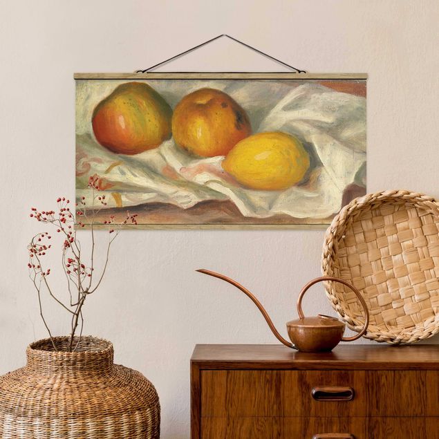 Kunst stilarter impressionisme Auguste Renoir - Two Apples And A Lemon