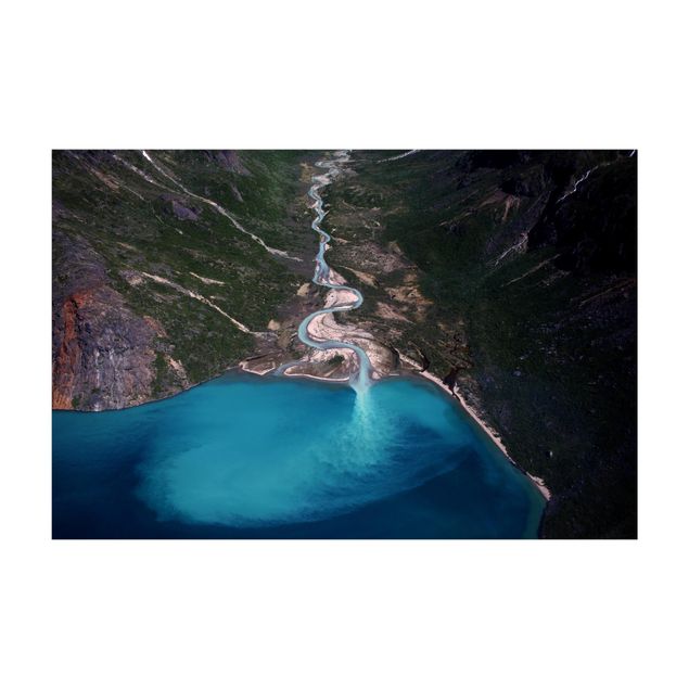 Tæpper natur River In Greenland