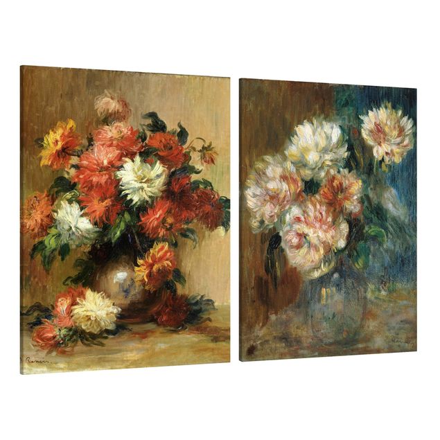 Billeder på lærred blomster Auguste Renoir - Vases