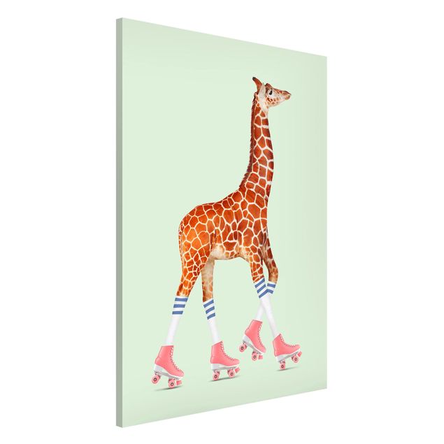 Børneværelse deco Giraffe With Roller Skates
