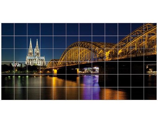 Flise klistermærker Cologne At Night