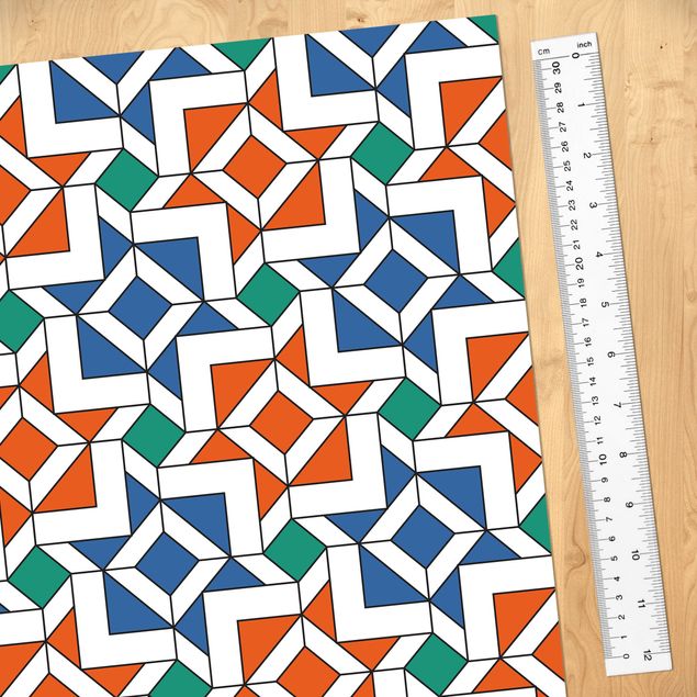 Selvklæbende folier mønstre Arabic Tile Pattern With Very Beautiful Colour Scheme