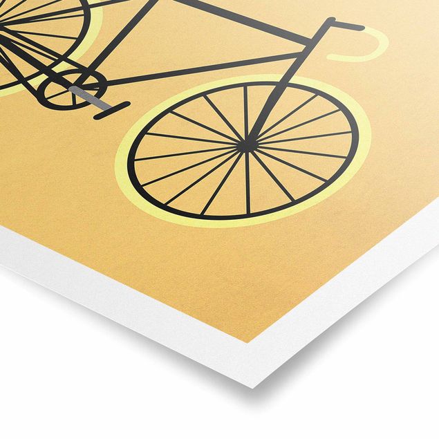 Billeder gul Bicycle In Yellow