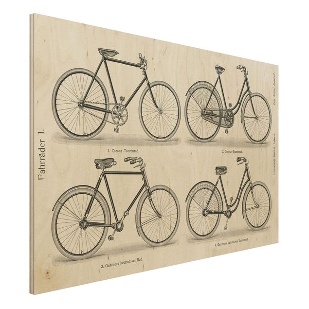 køkken dekorationer Vintage Poster Bicycles