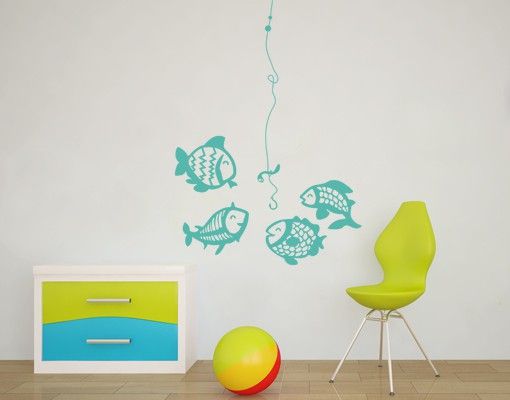 Wallstickers fisk No.MW103 Vegetarian Fishes