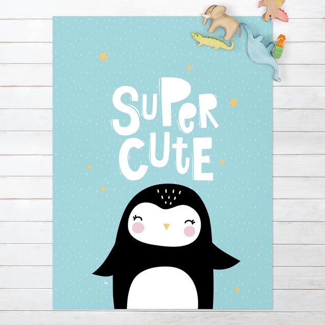 udendørs gulvtæppe Super Cute Penguin