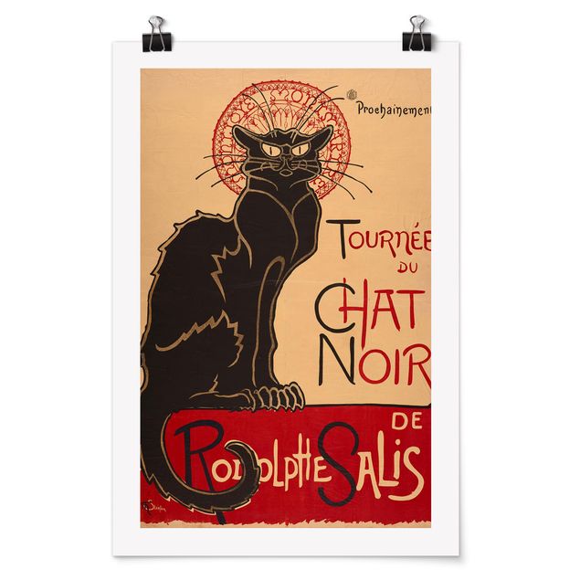 Plakater kunsttryk Théophile Steinlen - The Black Cat