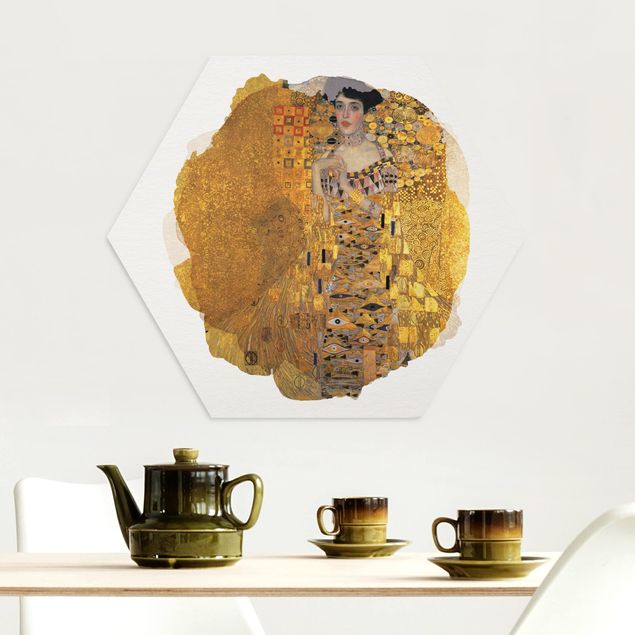 køkken dekorationer WaterColours - Gustav Klimt - Portrait Of Adele Bloch-Bauer I