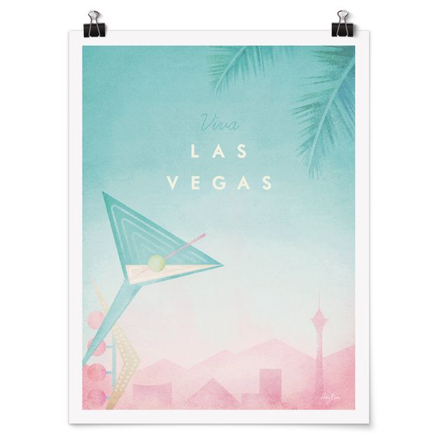 Plakater kunsttryk Travel Poster - Viva Las Vegas