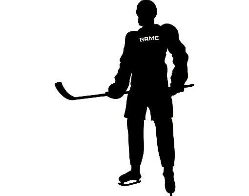 Wallstickers ordsprog Wall Decal no.RS109 Customised text Ice Hockey