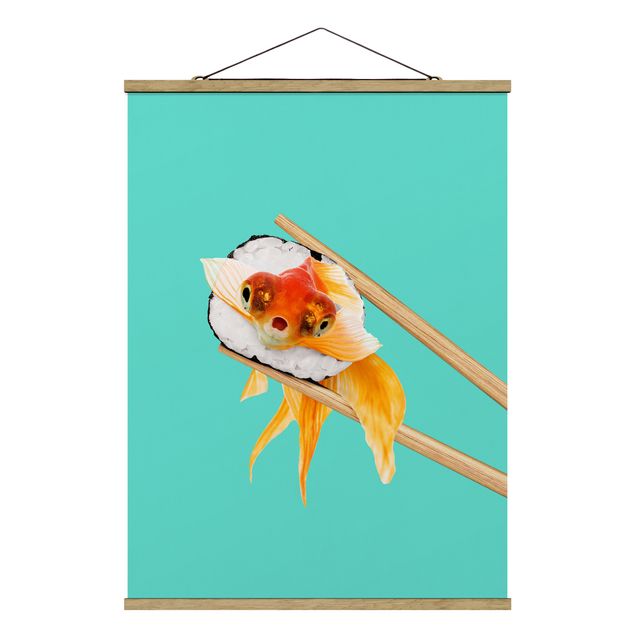 Billeder moderne Sushi With Goldfish