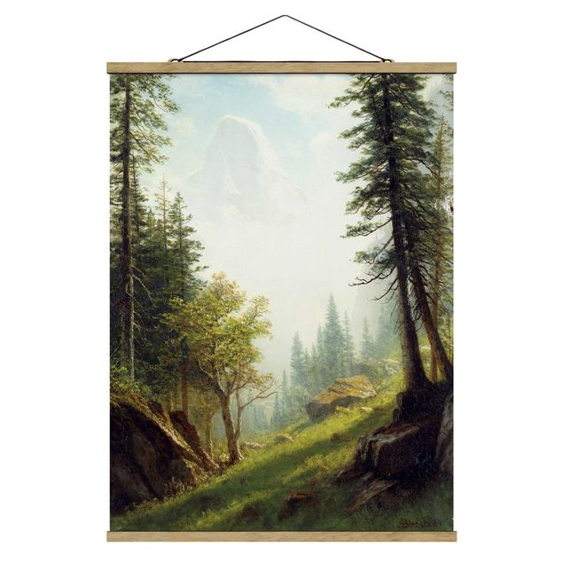 Billeder træer Albert Bierstadt - Among the Bernese Alps