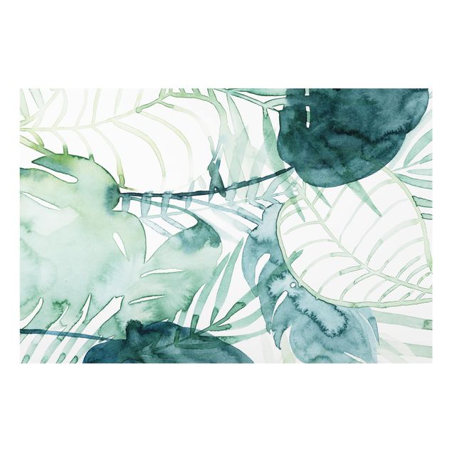 Stænkplader glas Palm Fronds In Water Color II