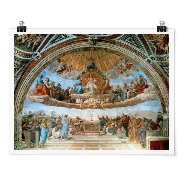 Plakater kunsttryk Raffael - Disputation Of The Holy Sacrament