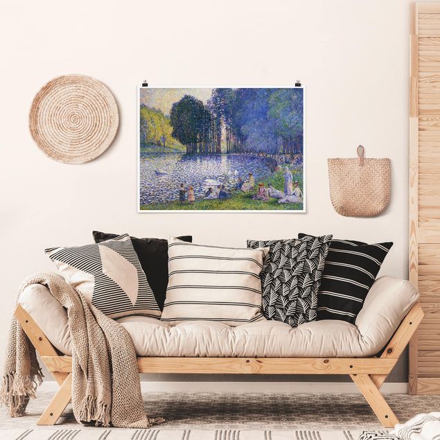 Kunst stilarter post impressionisme Henri Edmond Cross - The Lake In The Bois De Boulogne