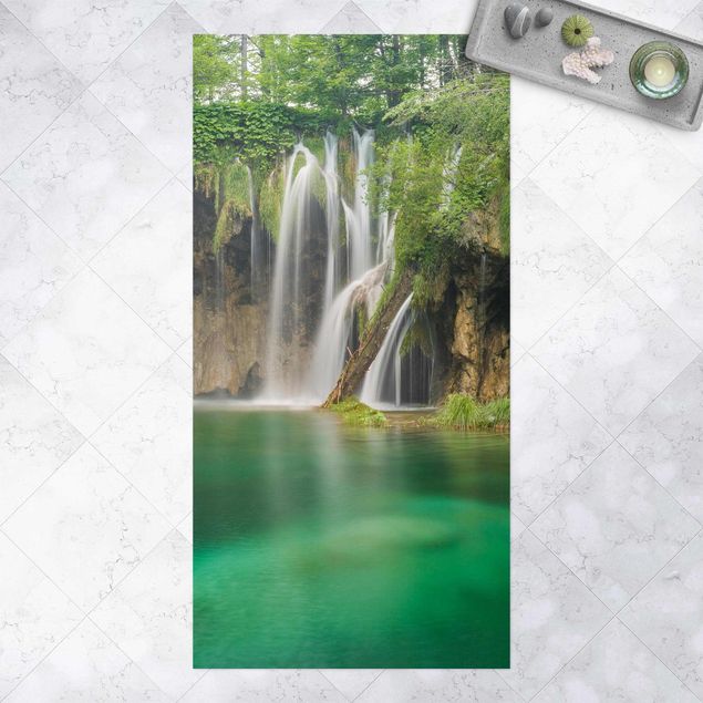 Udendørs tæpper Waterfall Plitvice Lakes
