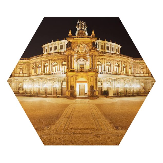 Sekskantede billeder Dresden Opera House