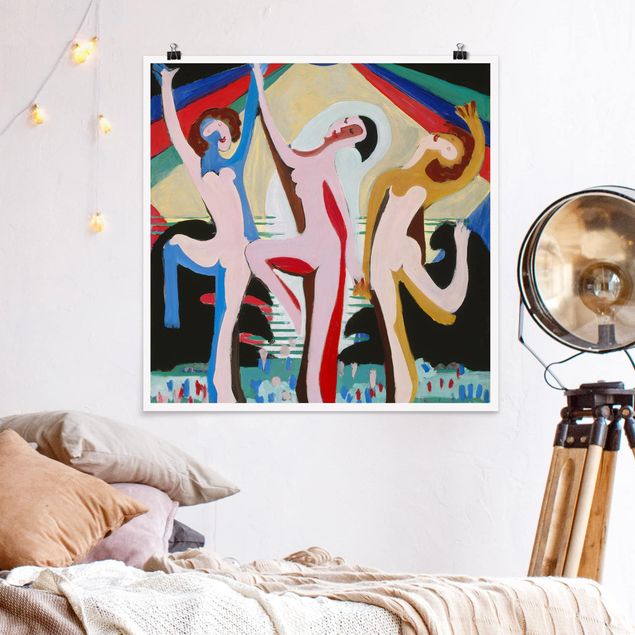 Kunst stilarter Ernst Ludwig Kirchner - colour Dance
