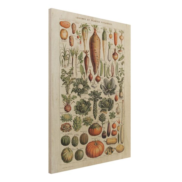 køkken dekorationer Vintage Board Vegetables