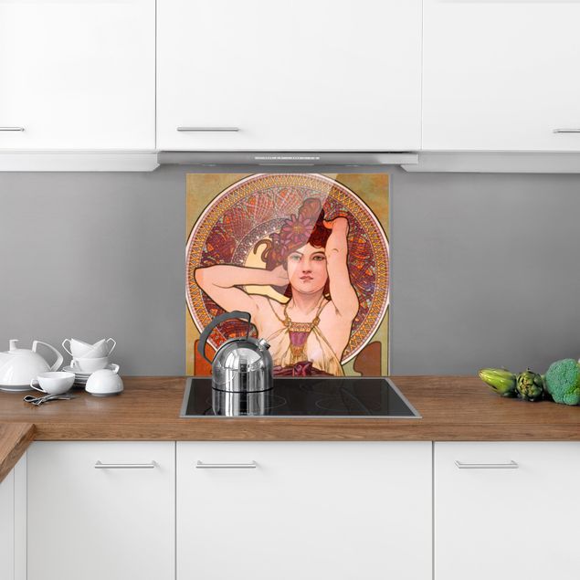 køkken dekorationer Alfons Mucha - Gemstones - Amethyst