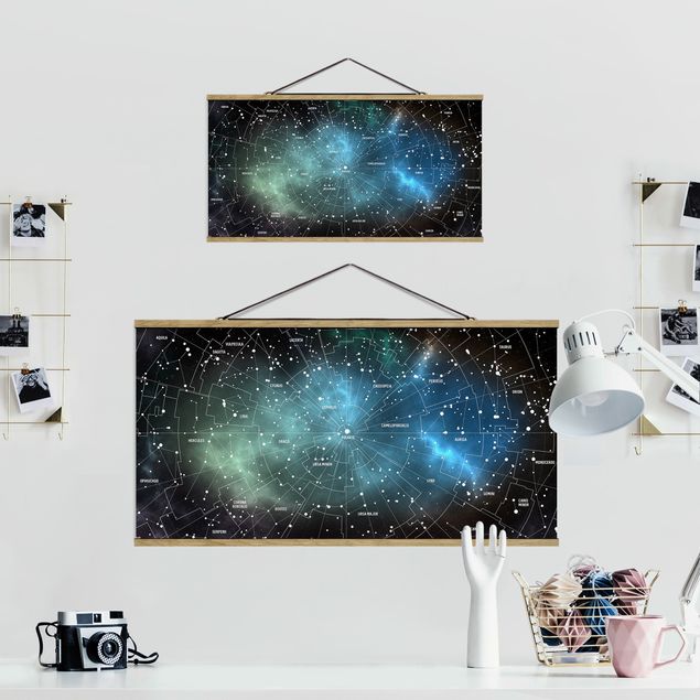 Stofbilleder Stellar Constellation Map Galactic Nebula