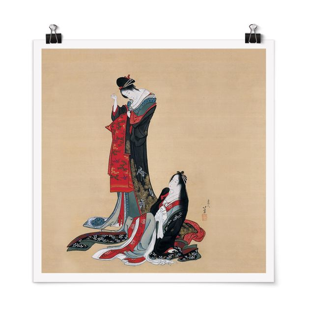 Plakater kunsttryk Katsushika Hokusai - Two Courtesans