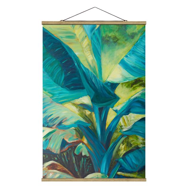 Billeder moderne Banana Leaf With Turquoise II