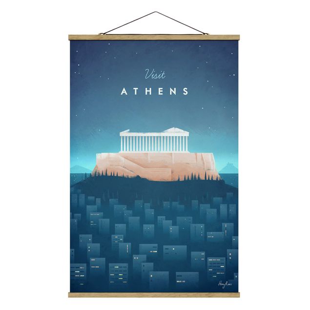 Billeder retro Travel Poster - Athens