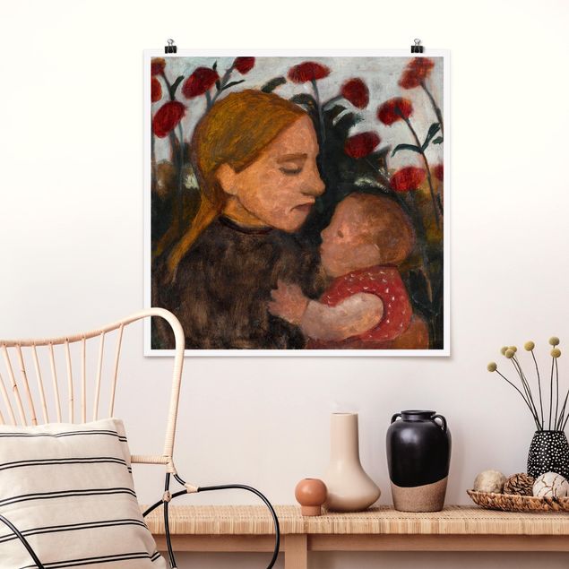 køkken dekorationer Paula Modersohn-Becker - Girl with Child