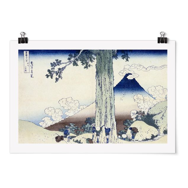 Billeder landskaber Katsushika Hokusai - Mishima Pass In Kai Province