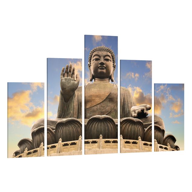 Billeder på lærred spirituelt Big Buddha