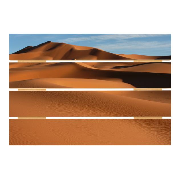 Prints på træ Desert Dunes