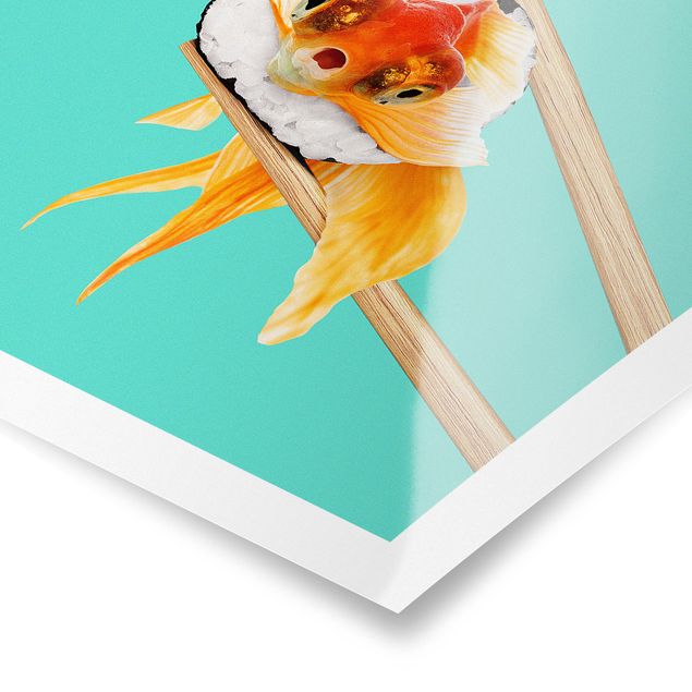 Plakater kunsttryk Sushi With Goldfish