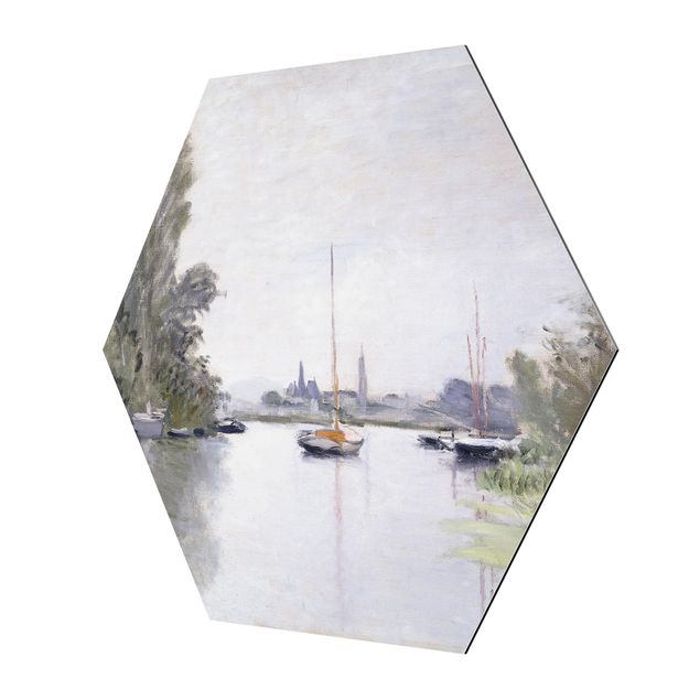 Billeder kunsttryk Claude Monet - Argenteuil Seen From The Small Arm Of The Seine