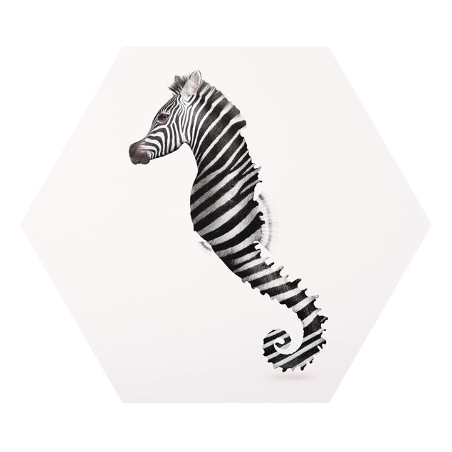 Billeder kunsttryk Seahorse With Zebra Stripes